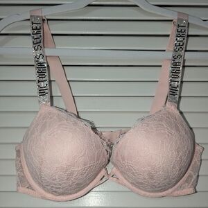 Light pink shine bra